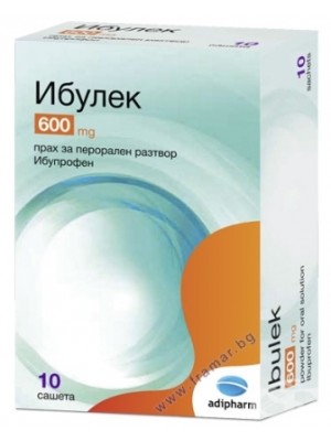 Ibulek 600 mg. 10 sachets